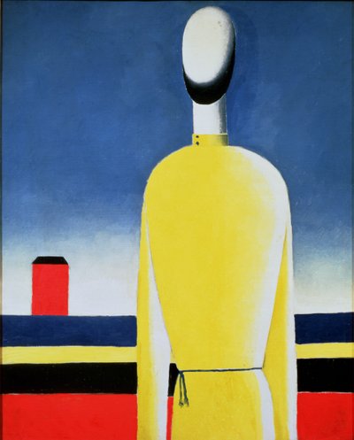 Half-figure in a Yellow Shirt by Kazimir Severinovich Malevich
