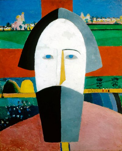 Head of a Peasant by Kazimir Severinovich Malevich