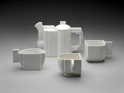 Suprematist Tea Service by Kazimir Severinovich Malevich