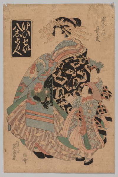 Chodayu of the Okamotoya from the series by Keisai Eisen