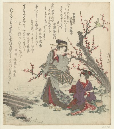 Two Women Searching for Herbs by Keisai Eisen