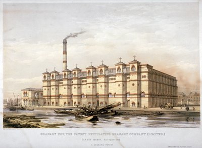 Granary on Canada Wharf, Rotherhithe, London by Kell Brothers