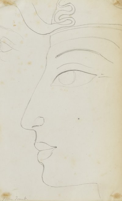 Head from Tomb, Egypt by Kellogg, Miner Kilbourne