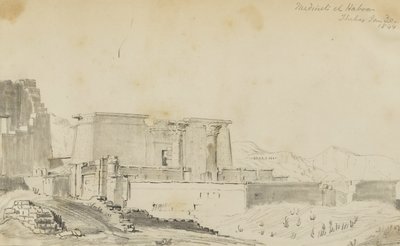 Medinet El Harbor, Thebes by Kellogg, Miner Kilbourne