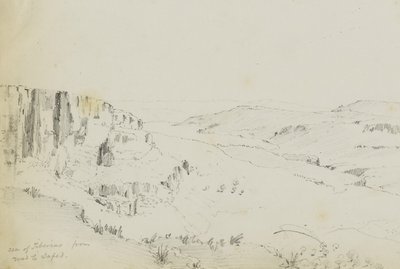 Sea of Tiberias from Road to Jafed by Kellogg, Miner Kilbourne