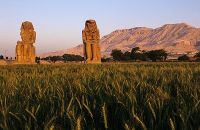 Colossi of Memnon; Amenhotep III by Kenneth Garrett