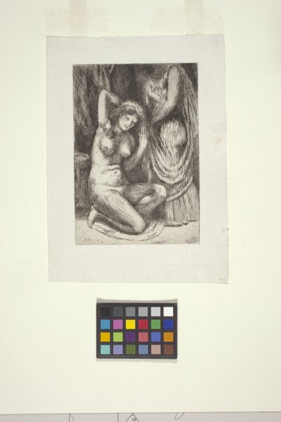 Crouching Nude And Standing Nude by Kenneth Hayes Miller