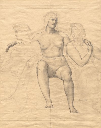 Allegorical Female Figures by Kenyon Cox