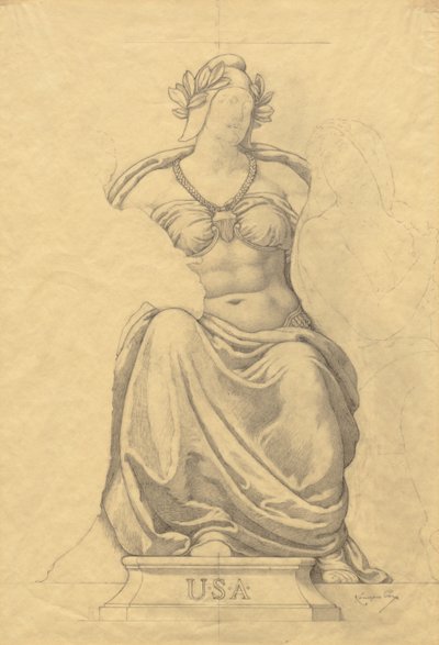 Sketch by Kenyon Cox