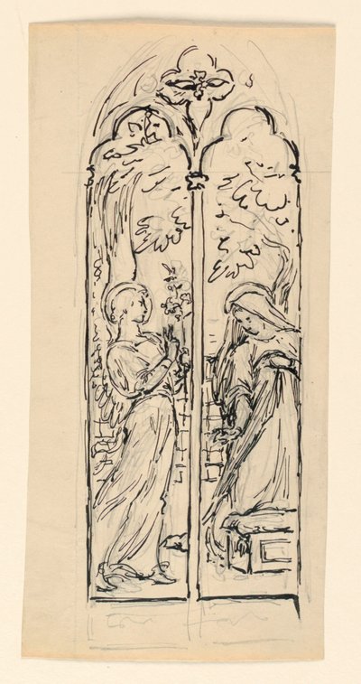 Study for "The Annunciation" by Kenyon Cox