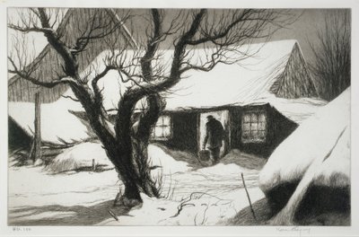 Cow Shed, Friendship, Maine by Kerr Eby