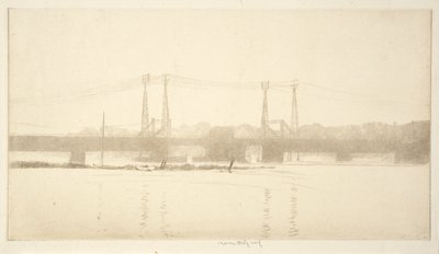 The Railroad Bridge by Kerr Eby