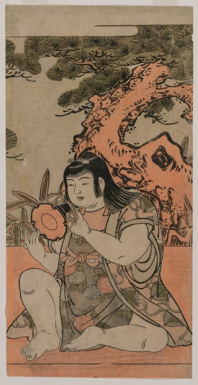 Doll Playing a Hand Drum by Kitao Shigemasa
