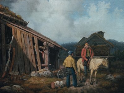 Man on a Horse by Knud Bergslien