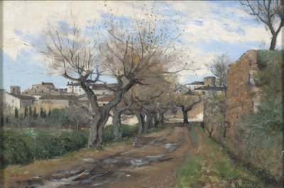 A Street in Frejus by Knut Axel Lindman
