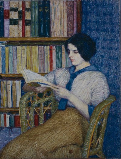 Woman Reading by Kojima Torajiro