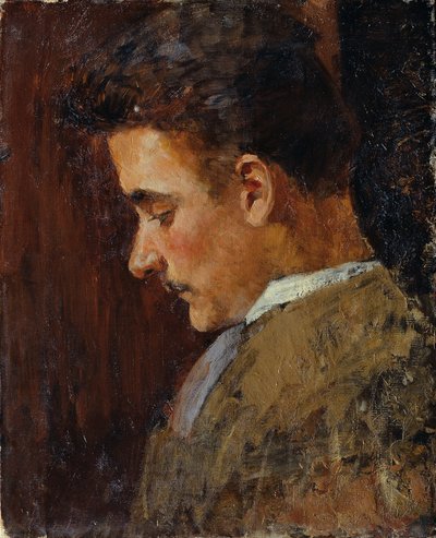 Youth Portrait of Rudolf Steindl, Brother-in-law of the Artist by Koloman Moser