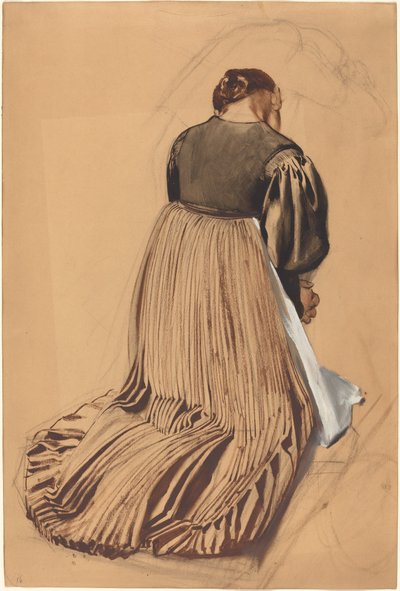 Kneeling Woman from Behind by Konrad Böse