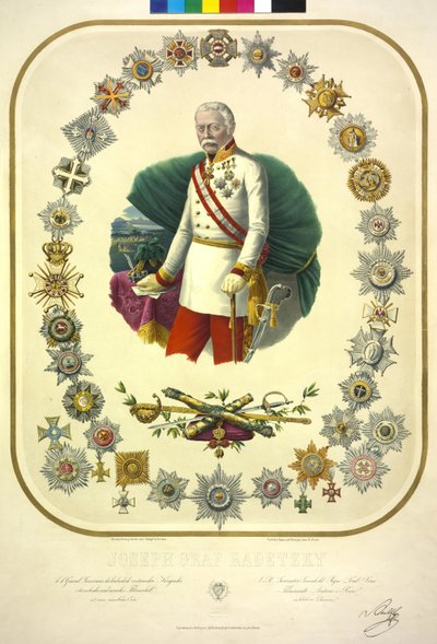 Joseph Radetzky (lithograph) by Konrad Grob