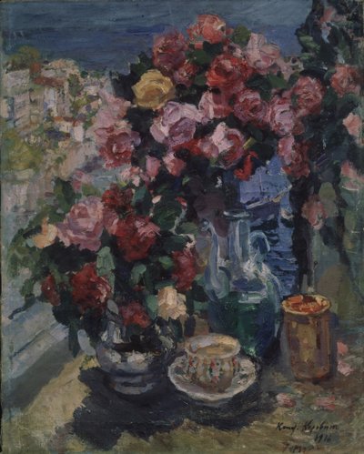 Roses. Gurzuf by Konstantin Alekseevich Korovin