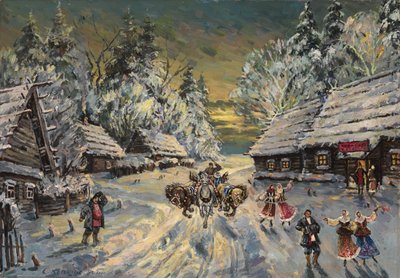 Russian Winter by Konstantin Alekseevich Korovin
