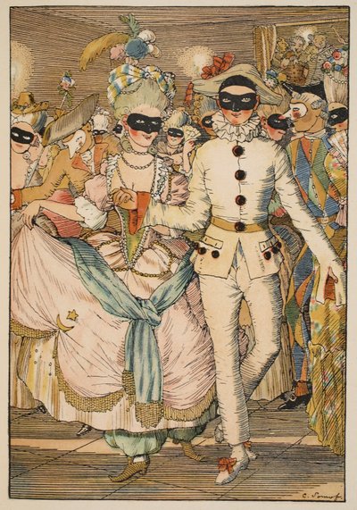 Masquerade Ball by Konstantin Andreevic Somov