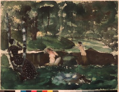 Bathers by Konstantin Andreevic Somov