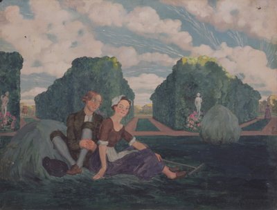 Lovers by Konstantin Andreevic Somov