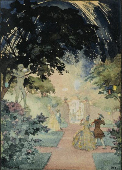 The Fireworks, 1927 by Konstantin Andreevic Somov
