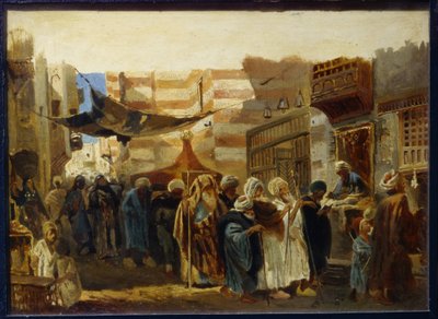 A Funeral Ceremony in Cairo by Konstantin Egorovich Makovsky