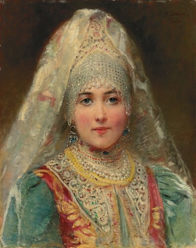 Boyarina by Konstantin Egorovich Makovsky