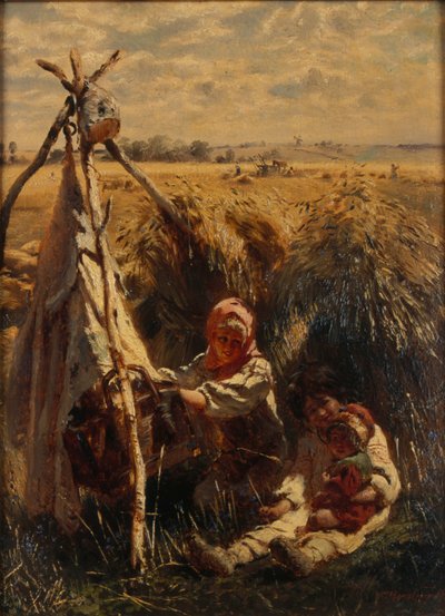 Children in the Fields by Konstantin Egorovich Makovsky