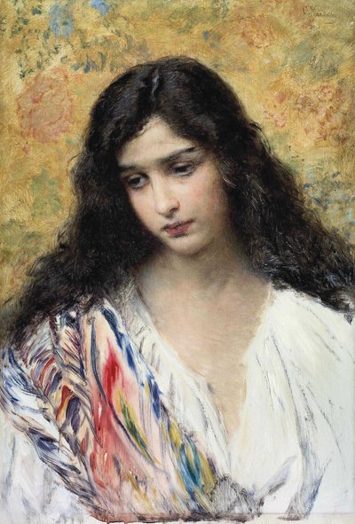 Russian Beauty, 1900s by Konstantin Egorovich Makovsky