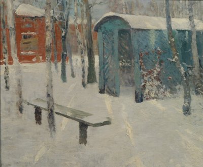 Early Snow by Konstantin Konstantinovich Pervukhin