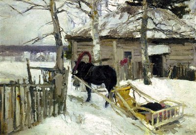 Winter by Konstantin Alekseevich Korovin