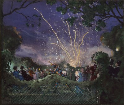 Fireworks, 1929 by Konstantin Somov