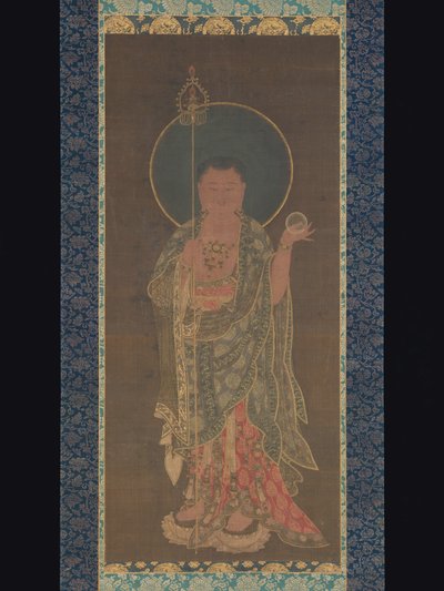 Hanging Scroll of Kshitigarbha by Korean School
