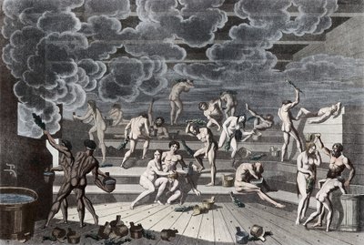 A Russian bathhouse, 1811 by Korneev