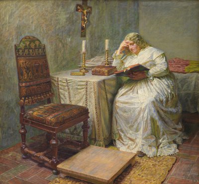 Leonora Christina in the Blue Tower by Kristian Zahrtmann