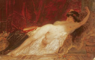 Sleeping Bacchante by Károly Lotz