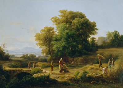Ideal Landscape with Boaz and Ruth by Károly Markó d. Ä.