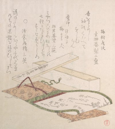 Kakemono and Its Box by Kubo Shunman