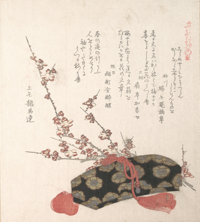 Letter-Box and Plum Blossoms, 19th century by Kubo Shunman