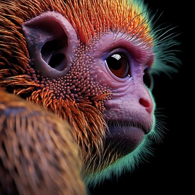 monkey in color 4 by Kurt Heppke