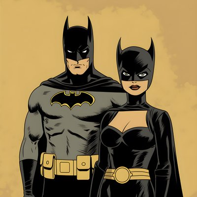 Batman and Catwoman 2 by Kurt Heppke