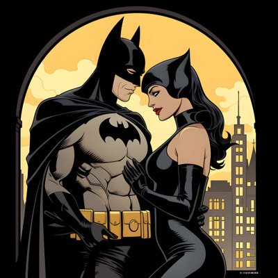 Batman and Catwoman 3 by Kurt Heppke