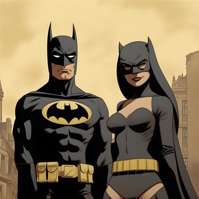 Batman and Catwoman 4 by Kurt Heppke