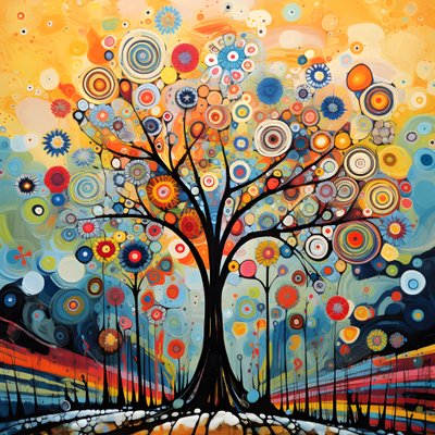 Tree in the Flower Garden 2 by Kurt Heppke