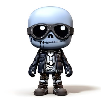Chibi Tiny Skeleton 4 by Kurt Heppke