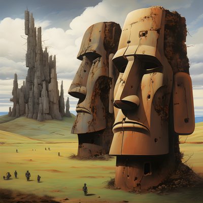 Easter Island Moai 4 by Kurt Heppke